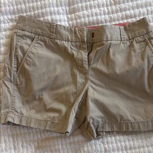 J. Crew Tan Cargo Shorts Lightweight Cotton Twill